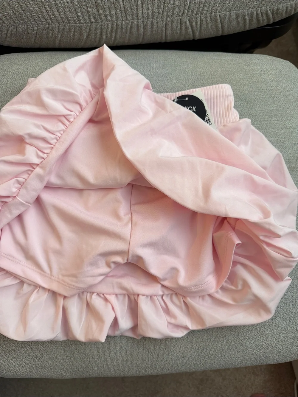 The Children's Place Light Pink Quick-Dry Girl’s Bubble Skirt w built in shorts